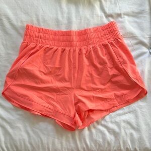 Athleta high rise racer run shorts